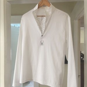 Spyder 1/2 Zip Mock Neck Pullover Men L